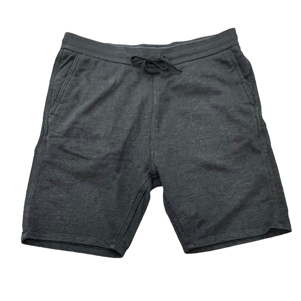 LEVIS BLACK DRAWSTRING ELASTIC WAIST SWEAT SHORTS - BLANK BLACK TAB